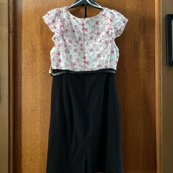 ALYX Dress Size 14 Black and White Floral - Picture 6 of 9